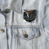 Patriotisches Eagle mit Flagge Button (Beispiel)