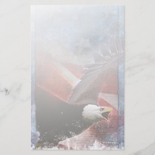 Patriotisches Eagle-Stationäres Briefpapier (Vorderseite)
