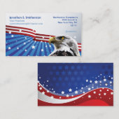 Patriotisches Eagle Visitenkarte (Vorne/Hinten)