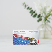 Patriotisches Eagle Visitenkarte (Stehend Vorderseite)