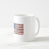 Patriotisches Ehemann Daddy Beschützer Held Flagge Kaffeetasse (VorderseiteRechts)