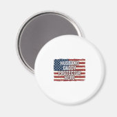 Patriotisches Ehemann Daddy Beschützer Held Flagge Magnet (Vorderseite/Rückseite)