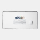 Patriotisches Ehemann Daddy Beschützer Held Flagge Schreibtischunterlage (Tastatur & Maus)