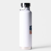 Patriotisches Ehemann Daddy Beschützer Held Flagge Trinkflasche (Rechts)