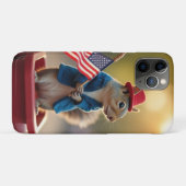Patriotisches Eichhörnchen Case-Mate iPhone Hülle (Rückseite (Horizontal))