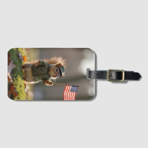 Patriotisches Eichhörnchen Gepäckanhänger