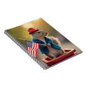 Patriotisches Eichhörnchen Notizblock (Rechte Seite)