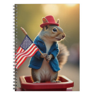 Patriotisches Eichhörnchen Notizblock