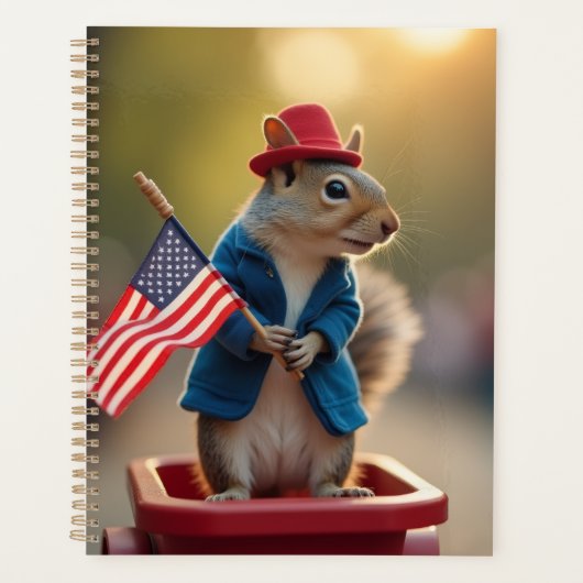 Patriotisches Eichhörnchen Planer (Vorderseite)