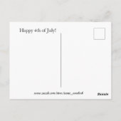 Patriotisches Eichhörnchen Postkarte (Rückseite)