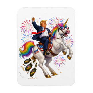 Patriotisches Einhorn, das kackt  Magnet