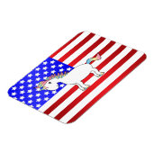 Patriotisches Einhorn Magnet (Linke Seite)