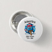Patriotisches Eis 250 Jahre Button (Vorne & Hinten)