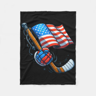 Patriotisches Eishockey 4. Juli Unabhängigkeit der Fleecedecke