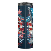 Patriotisches Emblem des amerikanischen Flaggenwag Thermosbecher (Rückseite)