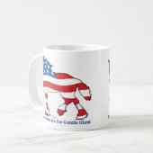 Patriotisches Entwurfs-Pferd Kaffeetasse (Vorderseite Links)