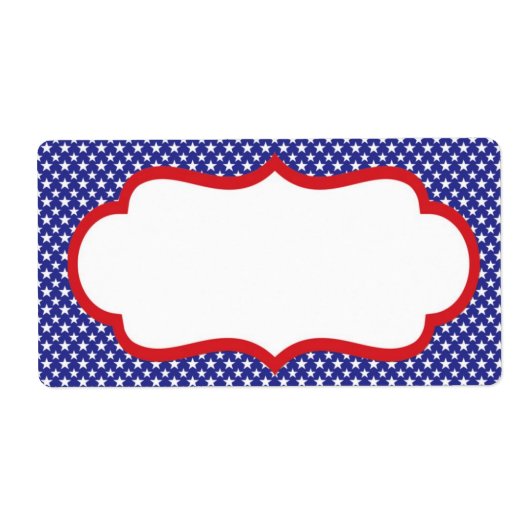Patriotisches Etikett (leer) (Vorne)