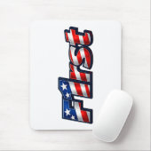 Patriotisches F1rst-Flaggen-Design Mousepad (Mit Mouse)