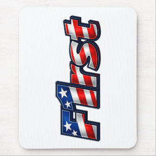 Patriotisches F1rst-Flaggen-Design Mousepad