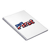 Patriotisches F1rst-Flaggen-Design Notizblock (Rechte Seite)