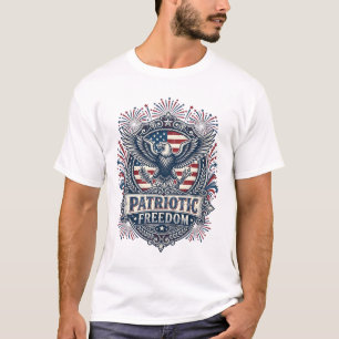Patriotisches Feuerwerk Festival Vektorgrafik T-Sh T-Shirt