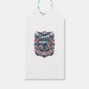 Patriotisches Film Kameramann Vektorgrafik T-Shirt Geschenkanhänger