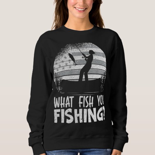 Patriotisches Fischerboot Sweatshirt (Vorderseite)