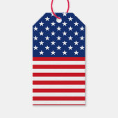 Patriotisches Flag Muster Juli Viertes Geschenk-Ta Geschenkanhänger (Vorderseite)