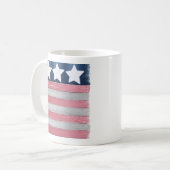 Patriotisches Flaggendesign Kaffeetasse (Vorderseite Links)