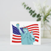 Patriotisches Flaggendesign Postkarte (Stehend Vorderseite)