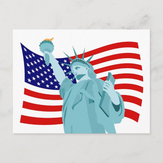 Patriotisches Flaggendesign Postkarte (Vorderseite)