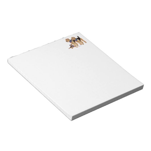 Patriotisches Flaggentrio Notizblock (angewinkelt)