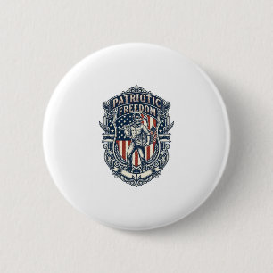 Patriotisches Flohmarkt-Finder Vector Grafik T-Shi Button