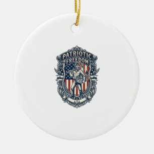 Patriotisches Flohmarktsammler Vektorgrafik T-Shir Keramik Ornament