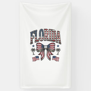 Patriotisches Florida Vintage-Schleife Fourth of J Banner