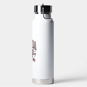 Patriotisches Florida Vintage-Schleife Fourth of J Trinkflasche