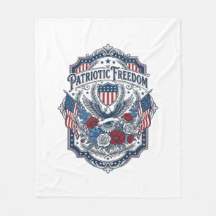 Patriotisches Florist-Vektorgrafik-T-Shirt_1 Fleecedecke