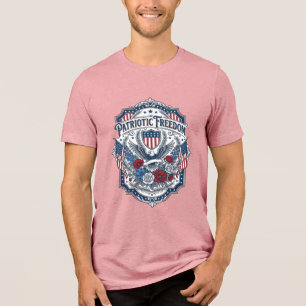 Patriotisches Florist-Vektorgrafik-T-Shirt_1 Tri-Blend Shirt