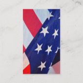 Patriotisches Foto der US-Flagge Telefonnummerkarte (Rückseite)