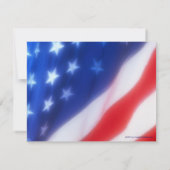 Patriotisches Foto Militärische Party Einladung (Rückseite)