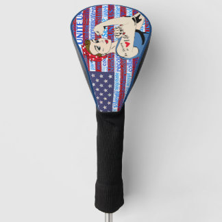Patriotisches Frauen-Flagge-Golf Golf Headcover