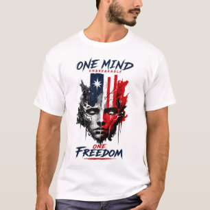 Patriotisches Freedom Grafik Statement T-Shirt