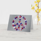 Patriotisches Friedenszeichen Karte (Gelbe Blume)