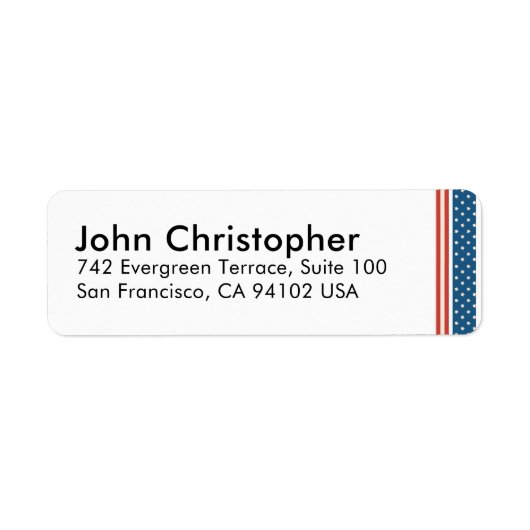 Patriotisches Frohes 4. Juli Feierdesign (Vorne)