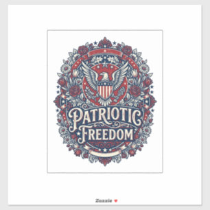 Patriotisches Frühlingsgarten-Vektorgrafik-T-Shirt Aufkleber