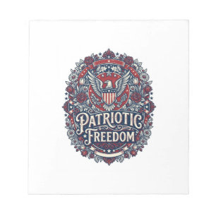 Patriotisches Frühlingsgarten-Vektorgrafik-T-Shirt Notizblock