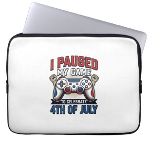 Patriotisches Gamer 4. Juli Vintage-Vector-Shirt_1 Laptopschutzhülle