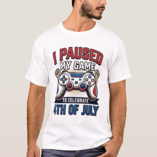 Patriotisches Gamer 4. Juli Vintage-Vector-Shirt_1 T-Shirt