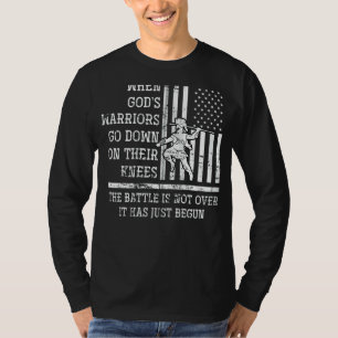 Patriotisches Gebet Christ Us Flag Christlich Temp T-Shirt
