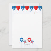 Patriotisches Geburtstags-Foto Einladung (Rückseite)